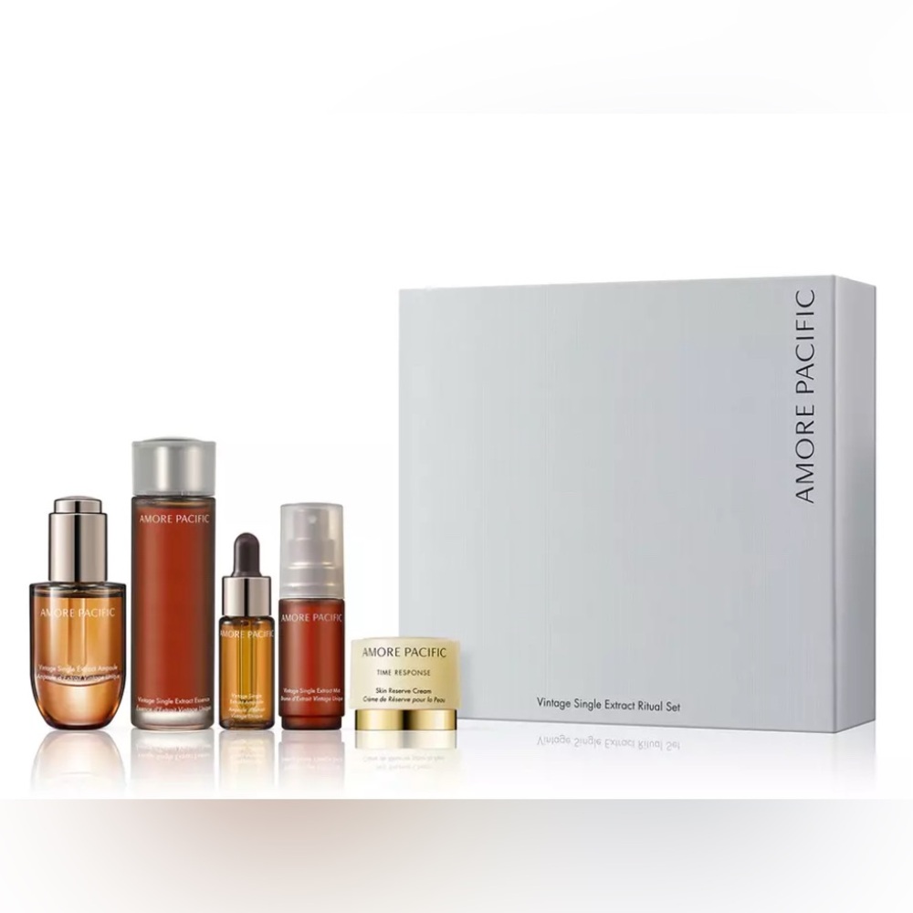 Amore Pacific Vintage Single Extract Ritual Set Anti-Aging Essence Ampoule Mist